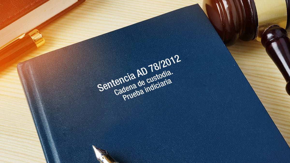 cadena de custodia prueba indiciaria