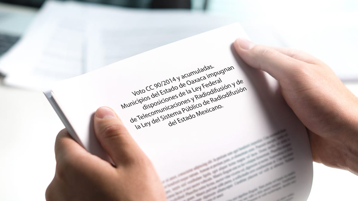 cc 90/2014 y acumuladas municipios del estado de Oaxaca